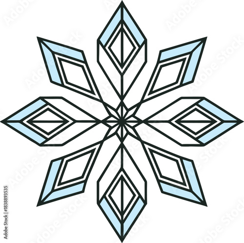 black and white abstract flower