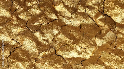 Luxurious Gold Foil Arabic Moroccan Mosaic Texture