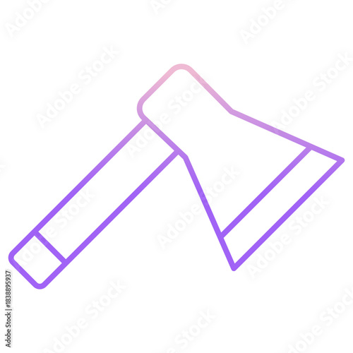 Outline Color axe icon