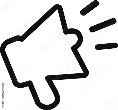 Megaphone Announcement Marketing Icon