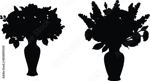 The dense cluster of flowers and foliage in this arrangement emphasizes its bountiful nature, making it visually inviting.