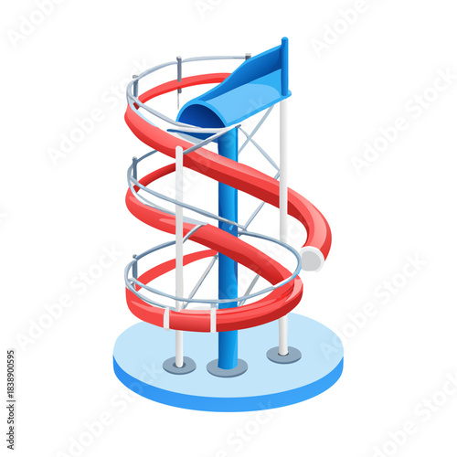 3D render of DNA symbol showing the concept of success and direction with a stair on a road pointing the way