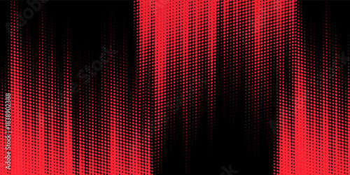 Halftone dots red and blue color pattern gradient grunge texture background. Dot pop art comic sport style vector illustration. modern background