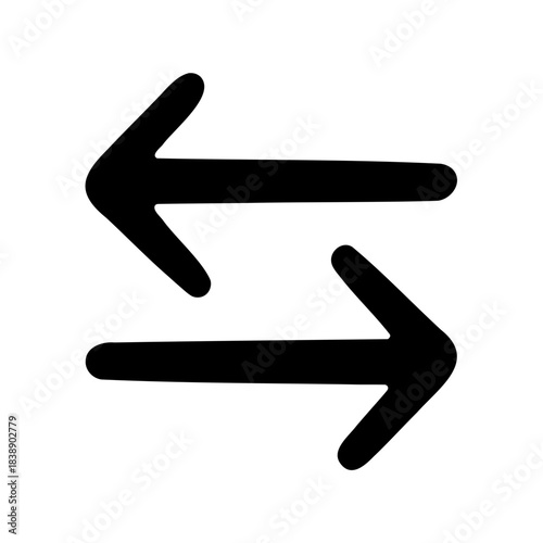 Swap and exchange arrows icon representing transfer and flow