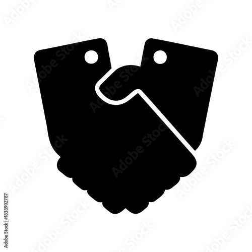 Partnership handshake icon illustrating agreement and deal