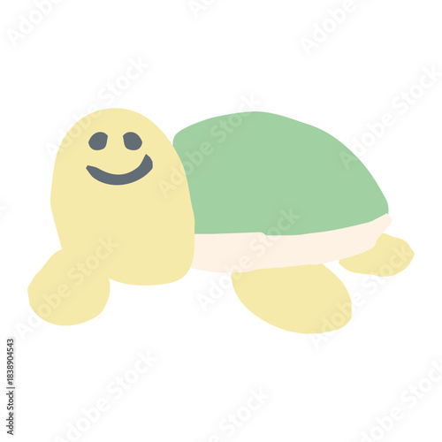 海のやさしいアイコンシリーズ｜カメ / Gentle Sea Icon Series – Sea Turtle