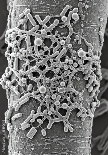 Microbial Biofilm on Glove Sleeve