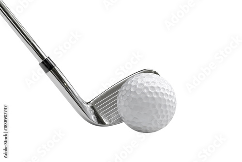 Golf sport equipment isolated on transparent background