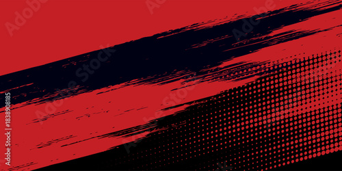 Halftone dots red and blue color pattern gradient grunge texture background. Dot pop art comic sport style vector illustration. grunge vector dots . eps 10