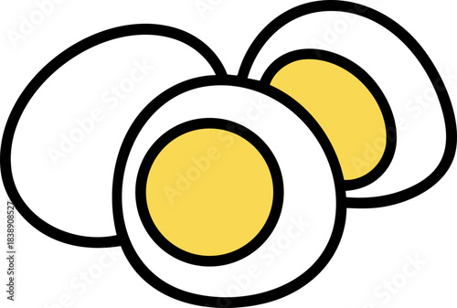 삶은 계란 달걀 일러스트 