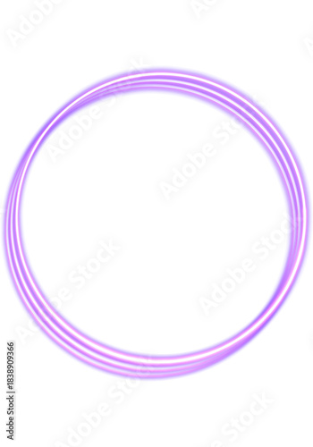 Abstract Multilayer Geometric Line Light PNG Effect on Transparent Background