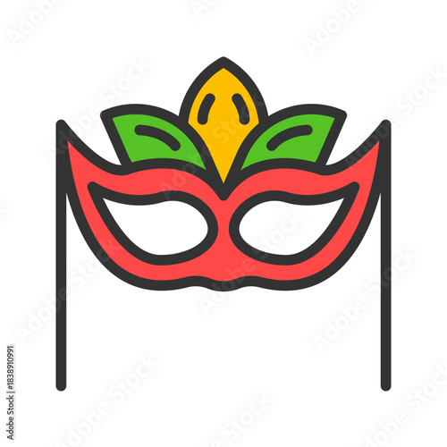 Eye Mask icon vector image. Suitable for mobile apps, web apps and print media.