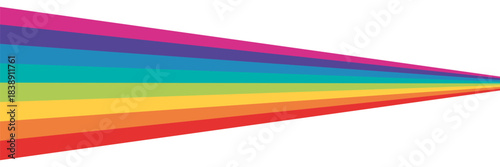 Multicolor Straight Lines Background. Rainbow rays direction