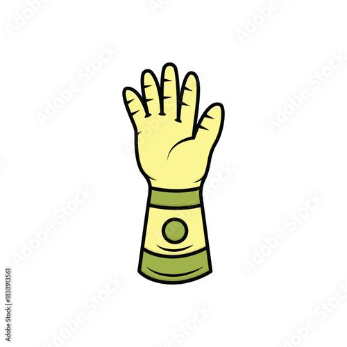 Colorful icon for glove