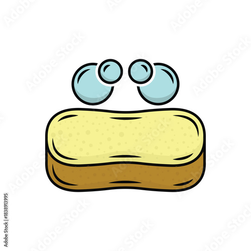 Colorful icon for sponge