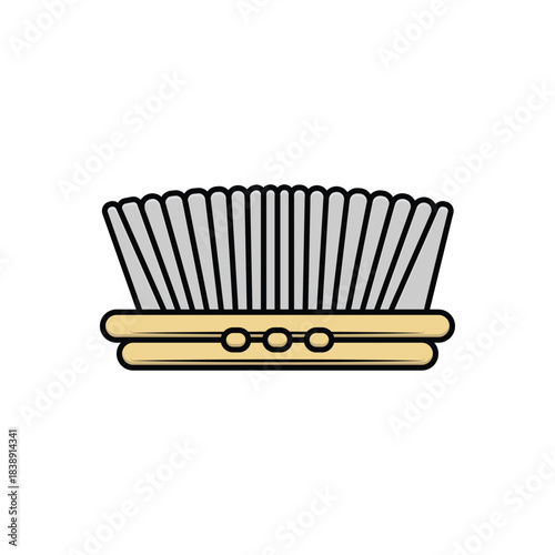Colorful icon for brush