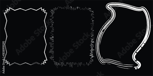 Mega Vector Bundle of Modern, Grunge, and Decorative Frames, Borders, and Rectangular Templates