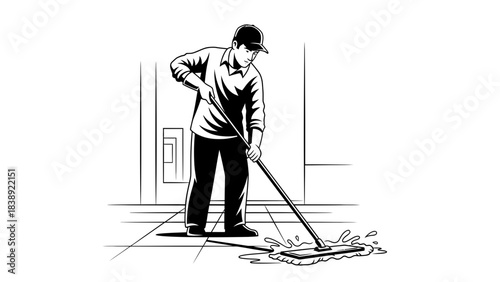 Brush flow in the man