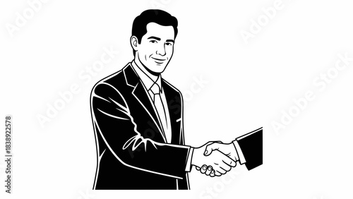Hand shake businessman 