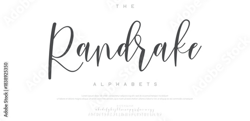 A soft, elegant handwritten script with long graceful lines and a refined classic touch.