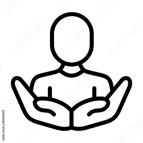 meditation icon line