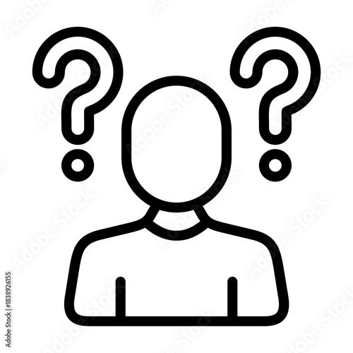 dementia person icon line