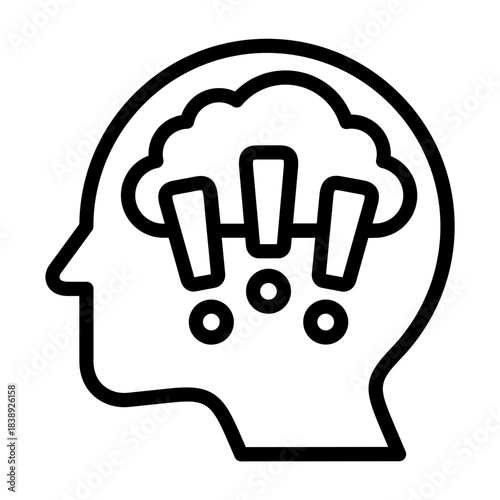 obsessive compulsive disorder icon line