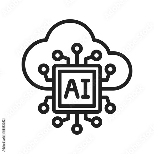 AI cloud icon