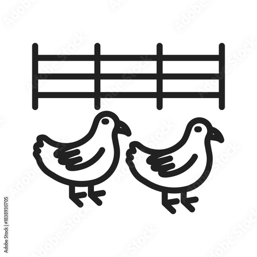 Fotografija Free-range animals icon