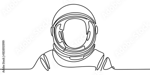 an astronaut wearing a space helmet, ideal for themes of space exploration, science, technology, and adventure.