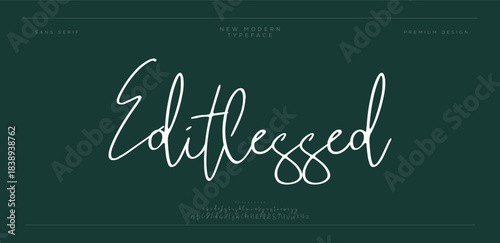 Editlessed – Modern Handwritten Script Font