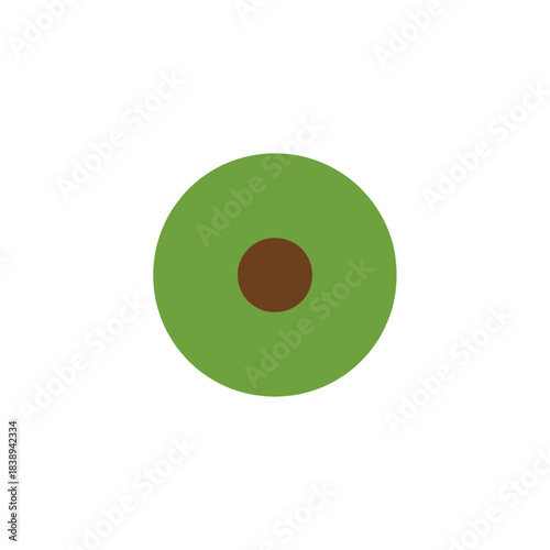 Hand-Drawn Top View Deciduous Tree Vector in Solid Color