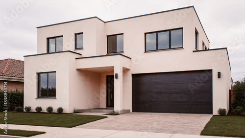 Maison moderne avec toit plat