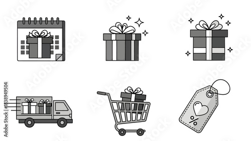 gift box vector illustration