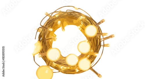 Golden font letter c