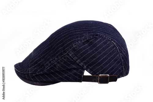 Newsboy cap or Flat cap hat isolated on a white background