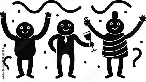 man and woman cartoon silhouette people woman vector family illustration design icon art