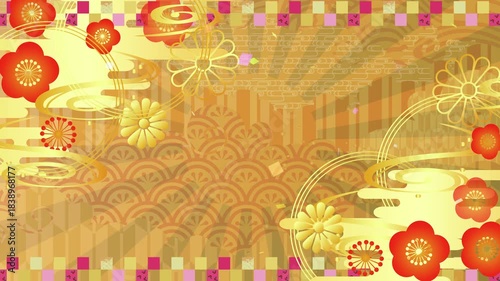 正月　元旦　背景
