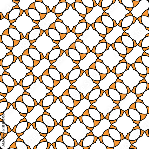 geometric round flowers color pattern background texture and art design print