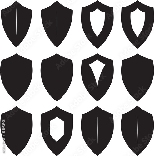 set of vector shields
