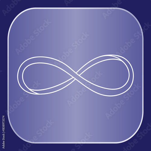 Infinity symbol graphic illustration