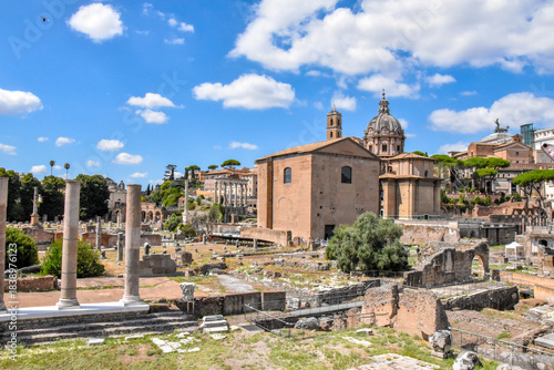 Italy. Rome. Curia Julia. Historic building in the Roman Forum