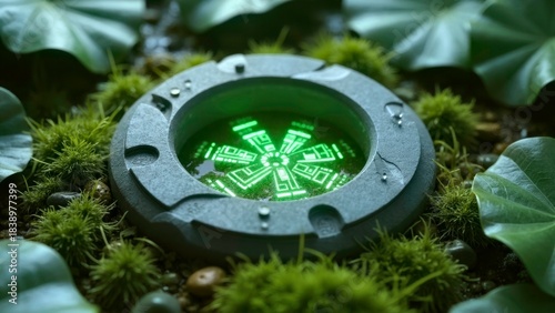 Forest Weapon Pool Technology Art Decoration Picture