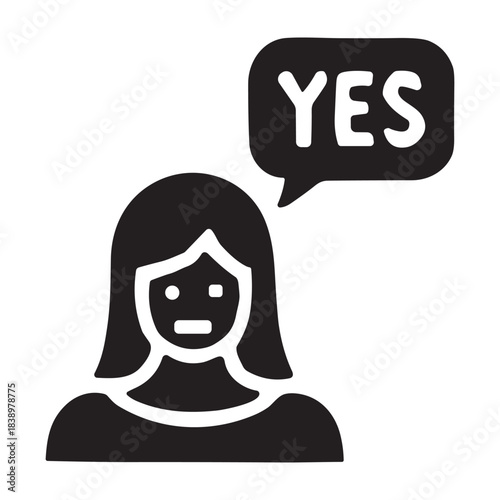 Acceptance icon or logo isolated sign symbol vector illustration - high quality black style vector icons