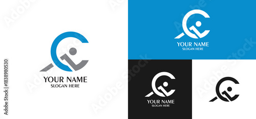 Inclusive Access Logo Icon: A Dynamic Figure Within a Circle Symbolizing Disability Support and Inclusion