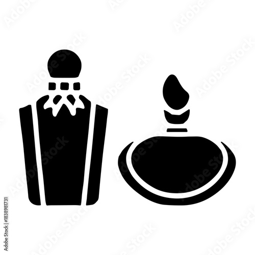 Perfume icon or logo isolated sign symbol vector illustration - high quality black style vector icons