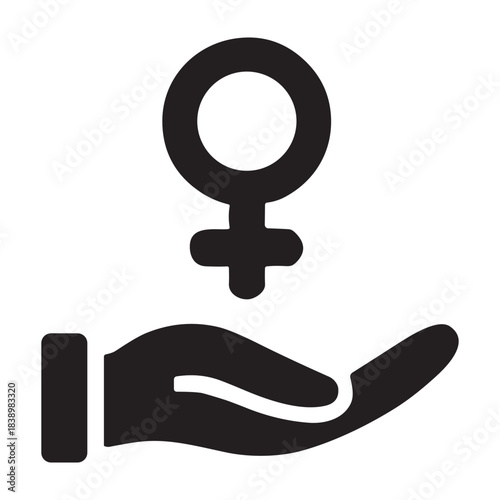 Women's Emancipation icon or logo isolated sign symbol vector illustration - high quality black style vector icons