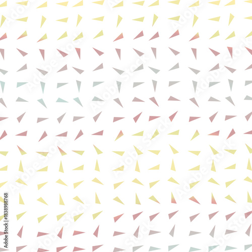 Pastel Triangle Scatter Pattern – Soft Gradient Abstract Geometric Confetti Background