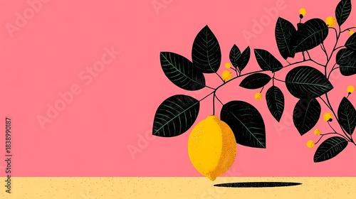 lemon on the branch 