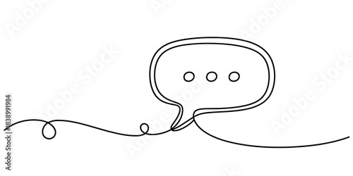 A continuous line drawing of a person getting an idea for creative writing Vector, illustration